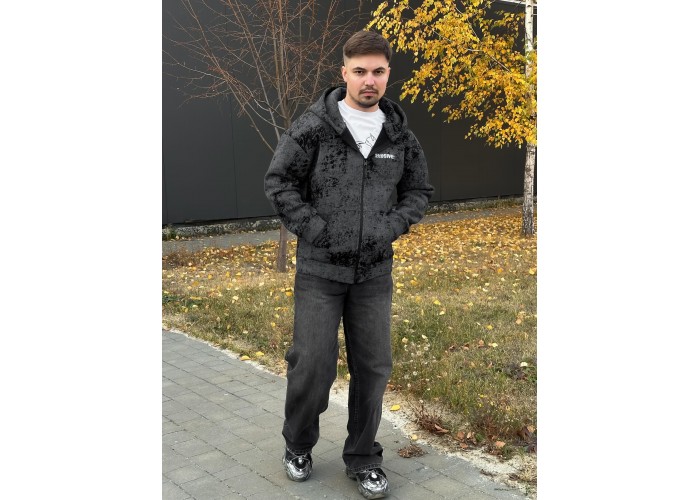 Худі на блискавці чорний