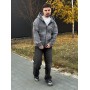 Худі на блискавці сірий