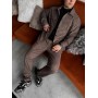 Штани сорочка коричневий(замш коттон)