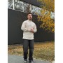 Светр зебра беж