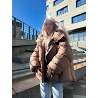 Курточка жіноча коричнева